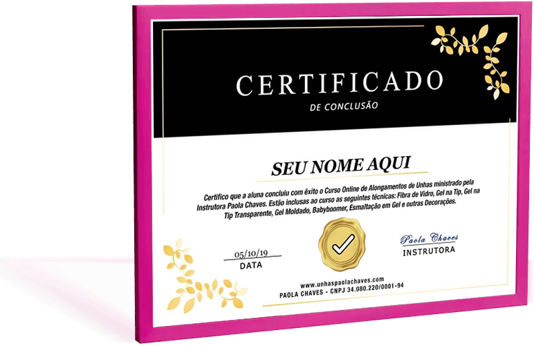 Certificado Curso Cutilagem Russa